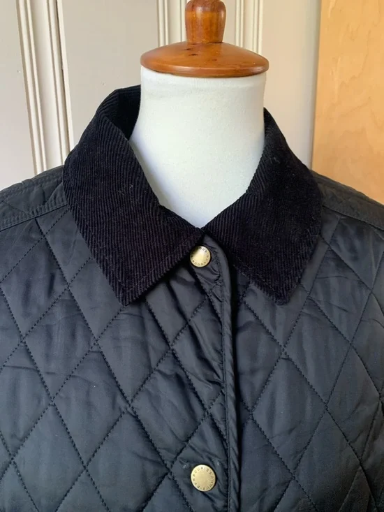 BARBOUR JACKET QUILTED LIGHTWEIGHT BLACK LARGE - Picture 4 of 11